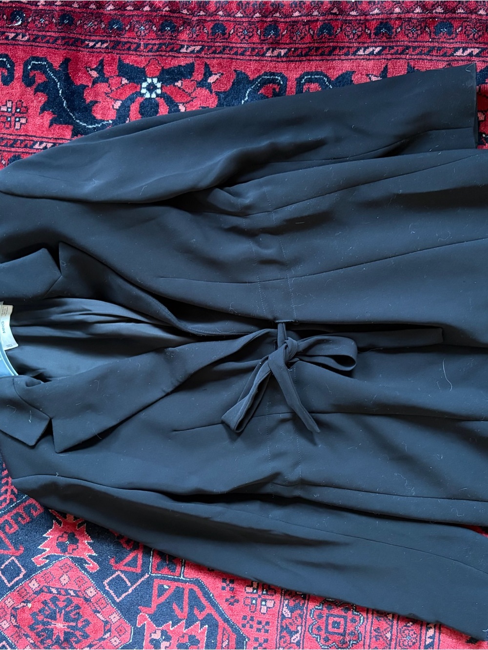 Mango Double-Breasted Drawstring Blazer - Picture 3 of 3